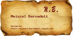 Meiszel Bernadett névjegykártya